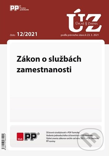 Levně ÚZZ 12/2021 (Zákon o službách zamestnanosti)