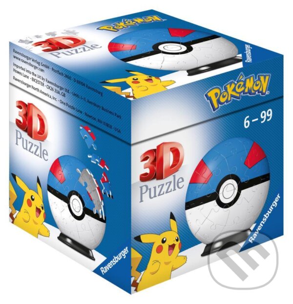 Levně 3D Puzzle-Ball - Pokémon Motiv 2 - puzzle z kategorie 3D puzzle
