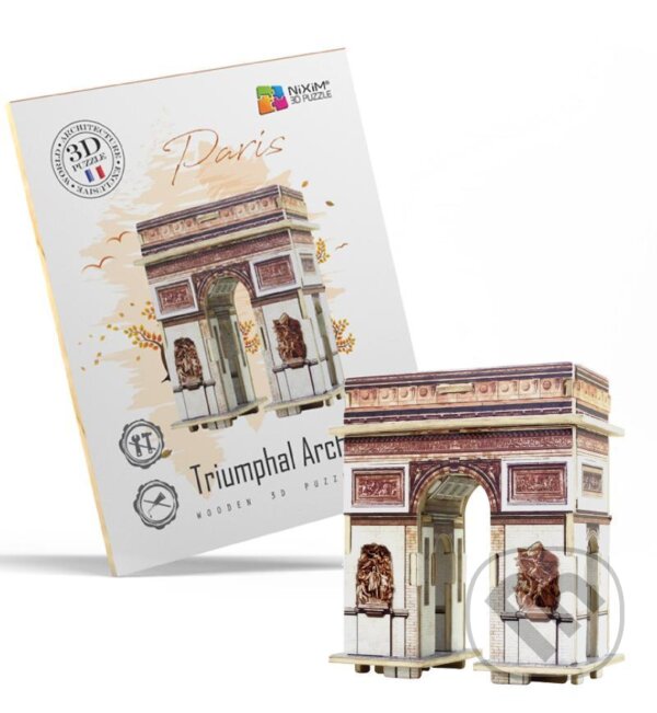 Levně Vítězný oblouk (Dřevěné 3D puzzle) - puzzle z kategorie Stavebnice