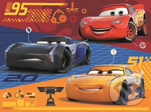 Levně Auta před závodem - puzzle z kategorie Ostatné