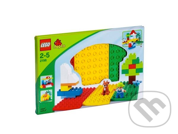 LEGO Duplo 2198 - Červená, zelená a žltá podložka na stavanie, LEGO