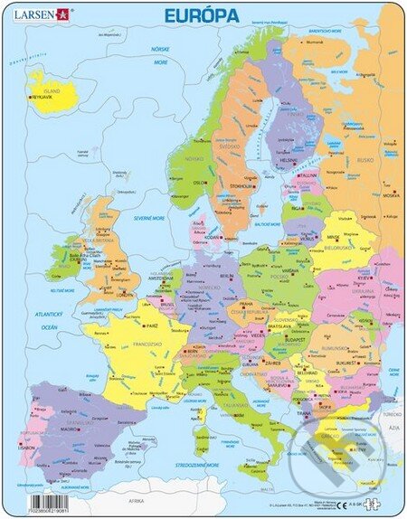 Levně Európa (A8-SK) - puzzle z kategorie 15 – 60 dielikov