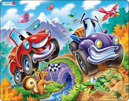 Levně Veselé autá (Maxi) US11 - puzzle z kategorie Náučné puzzle
