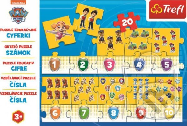 Vzdělávací puzzle Čísla Tlapková patrola