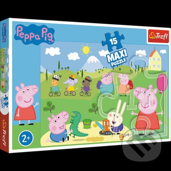 Levně Prasátko Peppa / Veselý den MAXI - puzzle z kategorie Maxi dieliky