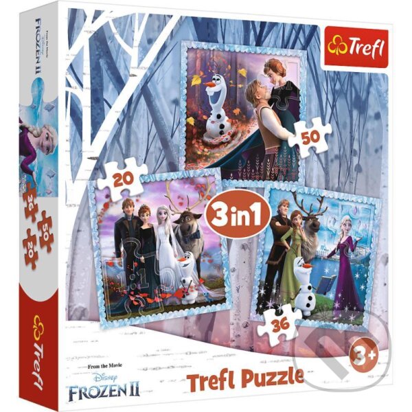 Levně Ledové království 2 /Kouzelný příběh 3v1 - puzzle z kategorie 15 – 60 dielikov