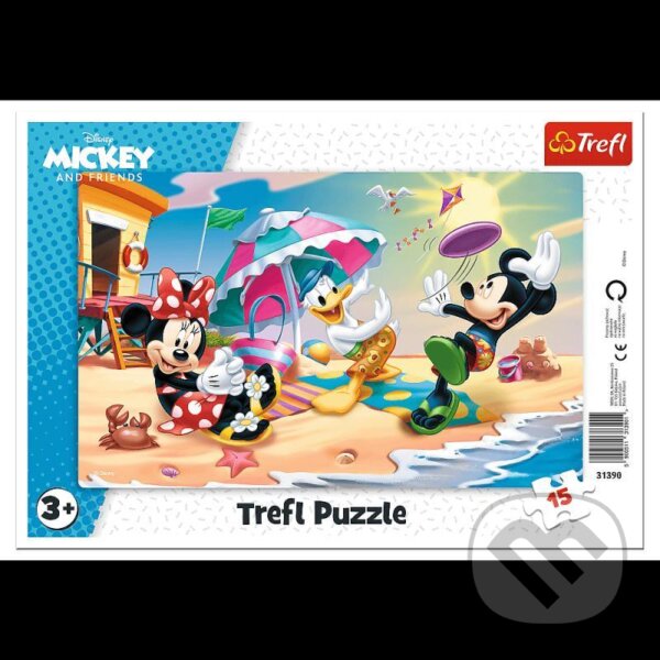Levně Mickey a Minnie / Zábava na pláži - puzzle z kategorie 15 – 60 dielikov