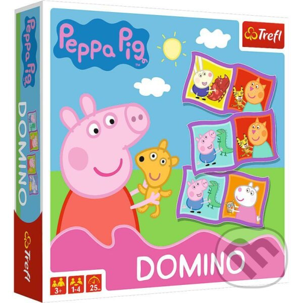 Spoločenská hra: Domino - Prasátko Peppa (Trefl). Trefl, 2021