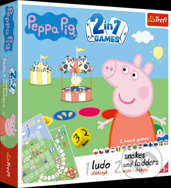 Levně Prasátko Peppa 2v1: Člověče, nezlob se a Hadi a žebříky - hra z kategorie Klasické hry
