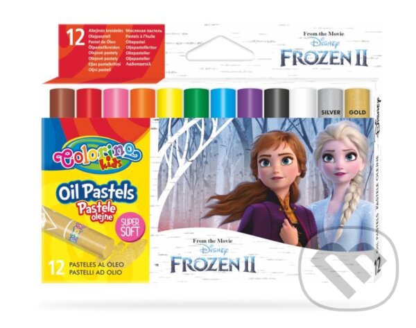 Levně Colorino Disney Frozen - olejové pastely 12 barev