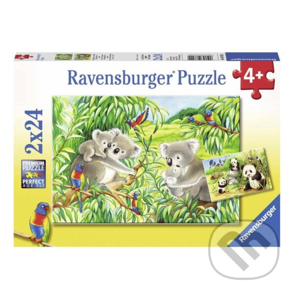 Puzzle: Roztomilé koaly a pandy (Ravensburger)