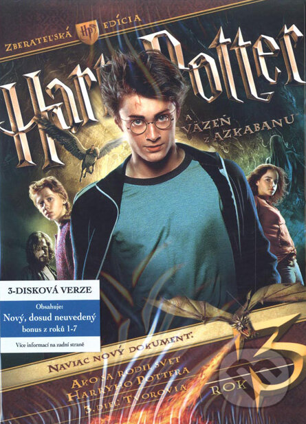 Harry Potter a väzeň z Azkabanu - 3 DVD - Alfonso Cuarón, Magicbox, 2004