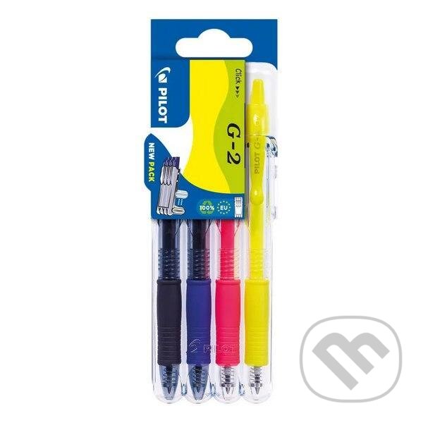 Levně Sada Set2Go 4 kusy Gelový roller G-2, 0.7, mix farieb