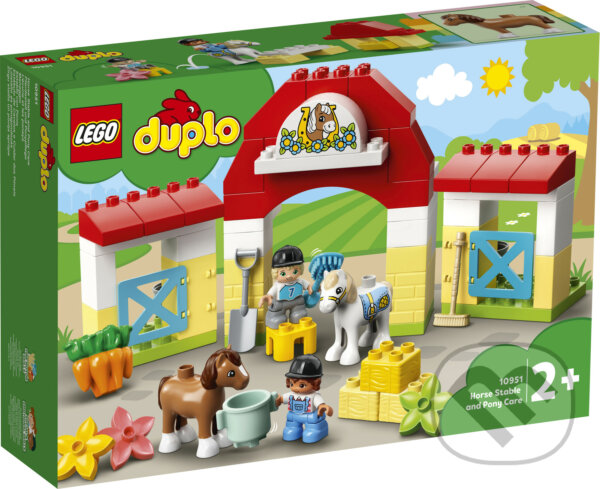 LEGO® DUPLO® Town 10951 Stajňa s poníkmi, LEGO, 2021