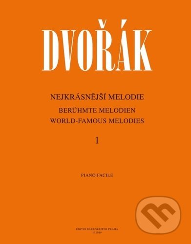 Levně Nejkrásnější melodie 1 - Antonín Dvořák - kniha z kategorie Škola hrania