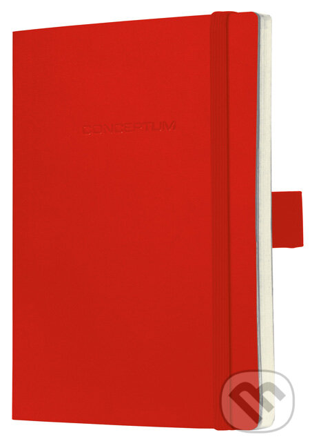 Notebook CONCEPTUM softcover červený 18,7 x 27 cm linka, Sigel