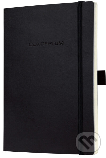 Notebook CONCEPTUM softcover čierny 13,5 x 21 cm štvorček, Sigel